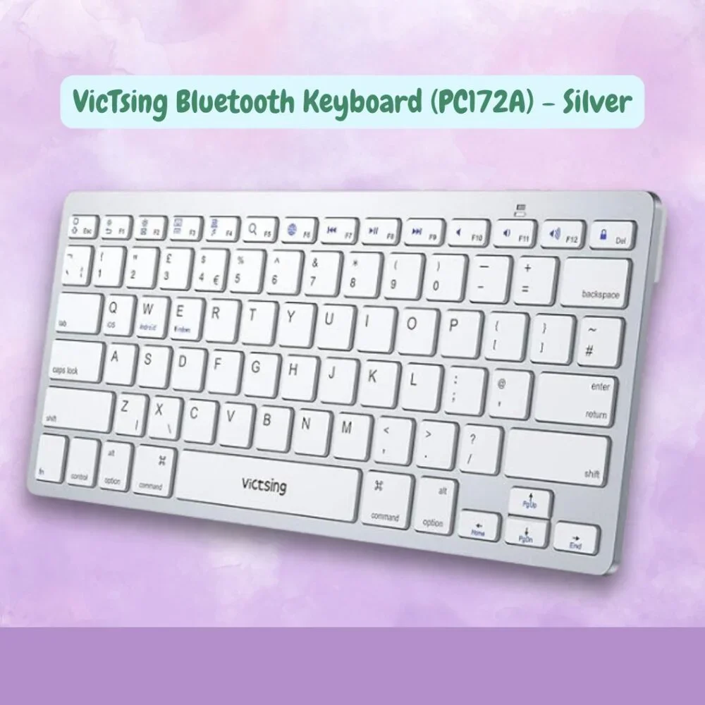 VicTsing Bluetooth Keyboard (PC172A) - Silver